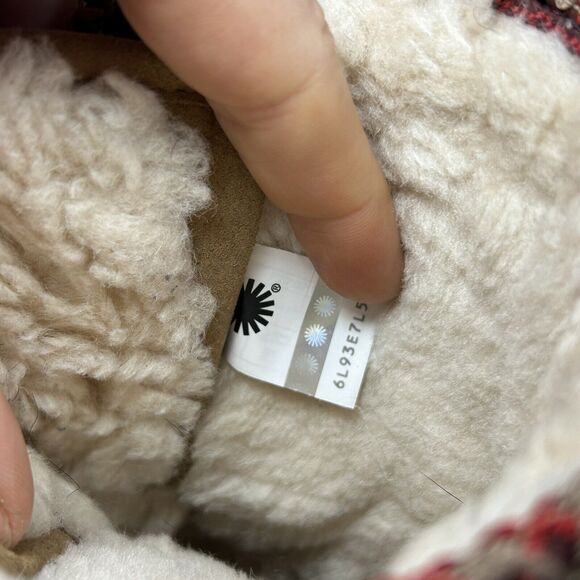 UGG Women's Chestnut Leather Classic Weather Hiker Hi Winter Boots Size 9 - Picture 10 of 10